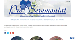 Desktop Screenshot of pro-seremoniat.fi
